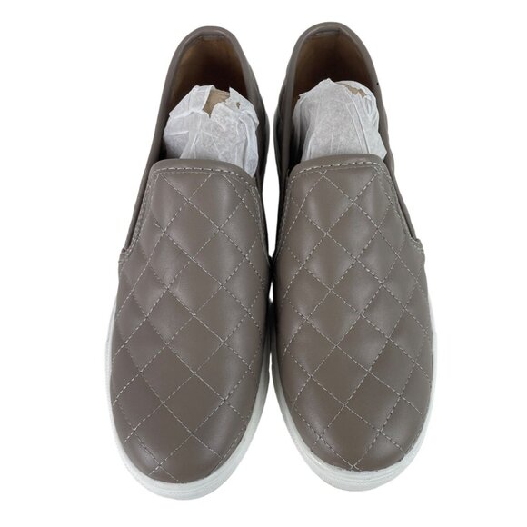 Mountain Sole Women's Slip On Sneaker Shoes Quilted Taupe/Gray Ladies 7.5 - Picture 6 of 13